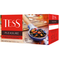 Чай Tess Pleasure чорний байховий з фруктами 50*1,5г