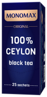 Чай Monomax Original 100% цейлон чорний крупнолистовий 25пакет