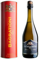 Вино ігристе Bagrationi Reserva напівсолодке біле 0,75 в тубусі