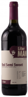 Вино Liter Man червоне напівсолодке 1л 12%