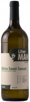 Вино Liter Man біле напівсолодке 1л 12,5%