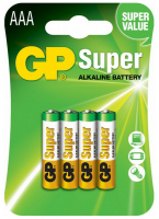 Батарейки GP Super 1,5V AAA LR03 4шт GP24A-2UE