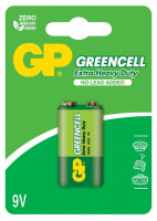 Батарейка GP GREENCELL 9.0V сольова, 1604GLF-U1, 6F22