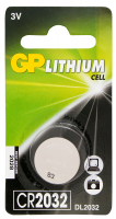 Батарейки GP Lithium Button Cell 3.0V CR2032-U1