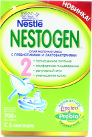 Суміш Nestle Nestogen 2 молочна із пребиотиками 700г х6