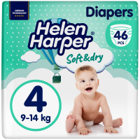 Підгузки Helen Harper Soft&Dry Maxi(4) 9-14кг 46шт
