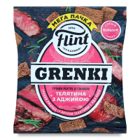 Сухарики Flint Grenki житні зі смак. телятини з аджикою 110г х48