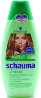 Шампунь для нормального та жирного волосся Schauma 7 трав, 400 мл 