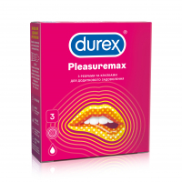 Презервативи латексні Durex Pleasuremax, 3 шт.