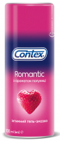 Інтимний гель-змазка Contex Romantic з ароматом полуниці (лубрикант) 100 мл 
