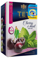 Чай ТЕТ Cherry&Mint чорний 20*2г 40г 