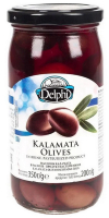 Оливки Kalamata з кісточкою в росолі Delphi 350г