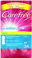 Щоденні гігієнічні прокладки Carefree Cotton Fresh, 34 шт.