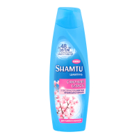 Шампунь для тьмяного волосся Shamtu з екстрактом квітки японської вишні Cяючий Блиск, 360 мл
