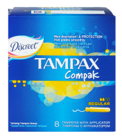Тампони гігієнічні Tampax Compak Regular, 8 шт.