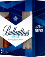 Віскі Ballantine`s Finest 40% 0,7л +2 склянки 