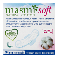Гігієнічні прокладки Masmi Soft Ultra Night, 10 шт.