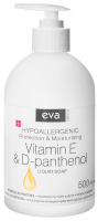 Крем-мило гіпоалергенне рідке Eva Natura Vitamin Е & D-panthenol 500 мл
