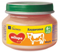 Пюре Nutricia Milupa яловичина 80г 