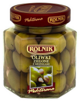 Оливки Rolnik зелені з мигдалем 280г c/б