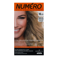 Фарба стійка для волосcя Numero з екстрактом вівса №10.21 Glacial Ultra Light Blond