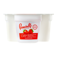 Сир MilkLife Premialle кисломолочний зерн. полуниця 7% 150г