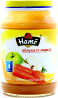 Пюре Hame яблуко-морква 190г х10