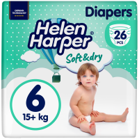 Підгузки Helen Harper Soft&Dry XL(6) 15+кг 26шт
