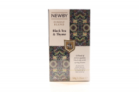 Чай Newby Black&Thyme чорний байховий 25пак 50г х12