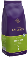 Кава Lofbergs Medium Roast 100% Arabica в зернах 1кг
