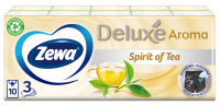 Хустинки носові паперові Zewa Deluxe Spirit of Tea, 10 пачок