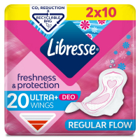 Прокладки Libresse Ultra Normal Soft Deo 20шт+значок