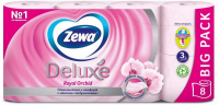 Туалетний папір Zewa Deluxe Royal Orchid Рожевий, 8 шт.