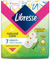 Гігієнічні прокладки Libresse Natural Care Maxi Goodnight 7 шт
