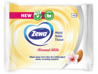 Вологий туалетний папір Zewa Almond Milk c ароматом мигдального молочка 42 шт