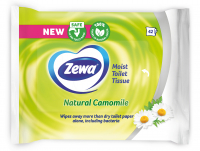 Вологий туалетний папір Zewa Natural Camomile c ароматом ромашки 42 шт