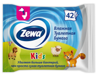 Туалетний папір вологий дитячий Zewa Kids Moist, 42 шт.