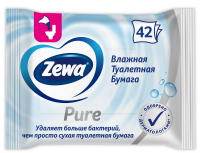 Туалетний папір вологий Zewa Pure, 42 шт.