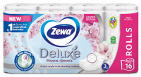 Туалетний папір Zewa Delux Adventure тришарова 16 рулонів