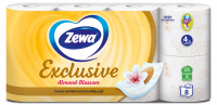 Туалетний папір чотиришаровий Almond Milk Exclusive Zewa 8 рулонів