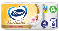 Туалетний папір Zewa Exclusive Almond Milk, 8 шт.
