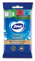 Серветки вологі ZEWA Moist HA Fresh-To-Go Classic 10шт