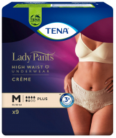 Урологічні труси для жінок TENA Lady Pants Plus M 9шт Creme