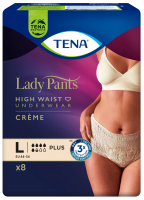 Урологічні труси для жінок TENA Lady Pants Plus L 8шт Creme