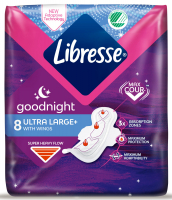 Прокладки гігієнічні Libresse Ultra Goodnight soft 8шт