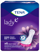 Прокладки урологічні жіночі Tena Lady Maxi Night 6шт