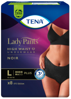 Урологічні труси для жінок TENA Lady Pants Plus L  8шт Black