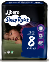 Підгузники Libero Sleep Tight 8 16-30кг 13шт