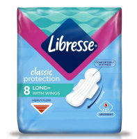 Прокладки Libresse Classic Protection Long 8шт.