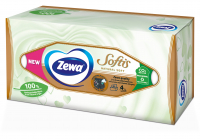 Серветки Zewa Softis Natural Soft косметичні чотирошарові 80шт